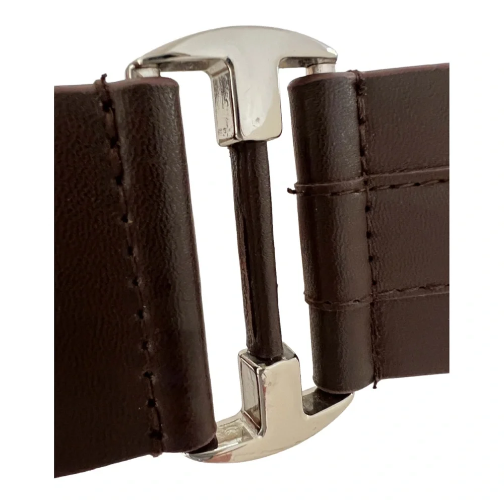 New Lodis hip belt brown silver triple buckle M 34 - 38 waist
